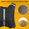 HOMCOM 10KG Weighted Vest, Running Weight Vest with Adjustable Straps, Convenient Pocket and Reflective Strips, for Men and Women Cardio Exercise Strength Training Workout