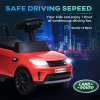 AIYAPLAY Land Rover Licensed 6V Kids Electric Ride On Car, 2-in-1 Sliding Car, Battery Powered Car with Headlights, Music, Horn, for 18-60 Months, Red