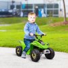 HOMCOM 6V Kids Electric Ride on Car All Terrain Vehicle Toy Quad Bike w/ Forward Reverse Functions Toddlers for 18-36 Months Old Green