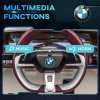 HOMCOM BMW i4 Licensed 12V Electric Car for Kids, Kids Electric Ride-on with Remote Control, Suspension Wheels, Music, Horn, Lights, MP3 Slot, Portable Battery, for Ages 3-6 Years - White