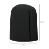 Outsunny Hanging Egg Chair Cover, Outdoor Single Swing Chair Cover, Waterproof Anti-dust Furniture Protector with Zipper, 420D Oxford Fabric for 128 x 190H cm Stand, Black