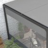 Outsunny 2 Pack Pergola Gazebo Side Panels with Large Window, for 3(m) Long Garden Pergola, 3x2m Gazebo Side Curtains Replacement, Grey