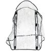 PawHut Dog Pram Rain Cover, Cover for Dog Stroller Buggy, with Front, Rear Entry