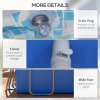 Outsunny 13 x 6.8 ft Steel Frame Swimming Pool with Filter Pump and Ladder with Removable Steps, Above Ground Swimming Pool, Rectangle Paddling Pool, 400 x 207 x 122 cm, Blue