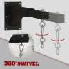 SPORTNOW Punch Bag Bracket, 5-Length Adjustable Boxing Bag Bracket, Heavy Duty Punch Bag Wall Bracket, for Home Gym, Kickboxing, Muay Thai, Punching Training