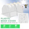 Outsunny Mini  Greenhouse Grow House PVC Cover Steel Frame White 99L x 71W x 60H cm