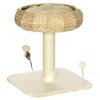 PawHut 51cm Cat Tree, Kitty Activity Center, Cat Climbing Toy, Cat Tower w/ Cattail Bed, Toy Ball, Scratching Post - Beige