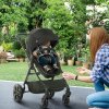 HOMCOM Baby Stroller Pushchair 2 in 1 Lightweight Travel Pram Buggy Foldable with Reversible Seat, Fully Reclining Backrest, from 0 to 3 Years, 0 to15kg, Black