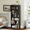 HOMCOM 6 Tier Bookshelf, Freestanding Bookcase with Adjustable Shelves, Display Storage Unit for Living Room, Bedroom, Study, 60 x 24 x 158.5 cm