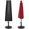 Outsunny Garden Parasol Cover Waterproof Outdoor Cantilever Banana Umbrella Protector 300D Oxford Fabric 240 x 48/70 cm for 3 m Cantilever Parasol