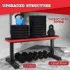 SPORTNOW Flat Weight Bench, Bench Press, Workout Bench with Dumbbell Rack, 300KG Weight Capacity, for Home Gym Weight Lifting Training