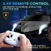 HOMCOM Lamborghini Veneno Licensed 12V Ride on Car, Electric Car for Kids with Butterfly Doors, 7km/h Kids' Electric Ride on with Remote, Music, Horn, Suspension for Ages 3-6 Years, Black