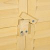 Outsunny 87 x 47 x 160cm Wooden Garden Shed, Sheds & Outdoor Storage with Asphalt Roof and 2 Lockable Doors, Natural