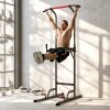 HOMCOM Power Tower Station with Dip Stand, Pull Up Bar Home Office Gym Training Workout Equipment