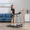 HOMCOM Electric Treadmill Walking Pad, 1-10km/h Folding Running Machine, Gym Fitness Exercise with LCD Monitor, Grey
