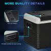 Outsunny 30L Car Refrigerator, Portable Compressor Car Fridge Freezer, Electric Cooler Box with 12/24V DC and 110-240V AC for Camping, Driving, Picnic, Down to -20°C, Grey and Black