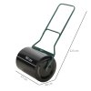 Outsunny 60L 50cm Steel Garden Lawn Roller Push Pull w/ Fillable Cylinder Water Sand Plug Lawn Flatten Seed Sow Rolling Drum w/ Handle