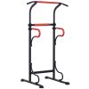 HOMCOM Pull Up Station with Dip Station and Push-up Stand, Height Adjustable Power Tower, Free Standing Pull Up Bar for Home Gym