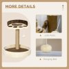 PawHut Cat Tree, 44cm Cat Tower, Cat Tree for Indoor Cats, with Sisal Cat Scratching Post, Platforms, Toy Ball - Brown