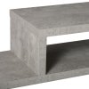 HOMCOM Floating TV Unit, Wall Mounted TV Stand with Open Shelf and 2 Cable Holes, Entertainment Unit for Living Room