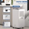 HOMCOM 12000 BTU Portable Air Conditioner, 5 in 1 Air Conditioning Unit, Dehumidifier with Remote, LED Display, 2 Speeds, 24H Timer, Child Lock, Window Venting Kit, 35m², A Energy Efficiency