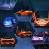 AIYAPLAY McLaren 765LT Licensed Electric Car for Kids with Butterfly Doors, 12V Kids' Electric Ride on with Remote Control, Transport Wheels, LED Lights, MP3 Music, Horn, for 3-6 Years, Orange