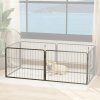PawHut 2 Piece Dog Pen Expansion Pack for 60cm High Pet Playpen with 3 Connecting Stakes, Puppy Pen for Small Dogs