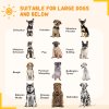 PawHut Heavy Duty Dog Playpen, 8 Panels Dog Pen, 100cm Height Pet Playpen Exercise Pen, with Door, for Small and Medium, Large Dogs