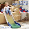 AIYAPLAY Sofa Slide, Indoor Toddler Slide with Extended Length for Bed, Stair, Easy to Assemble and Store, Blue