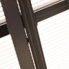 Outsunny 3 x 3.6(m) Hardtop Gazebo Canopy with Polycarbonate Roof and Aluminium Frame, Garden Pavilion with Mosquito Netting and Curtains, Brown