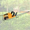Outsunny Cordless Hedge Trimmer, Electric Hedge Cutter with 51cm Blade, Brushless Motor and 2 x 4.0Ah Batteries for Branches, Shrubs, Twigs, Orange