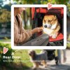 PawHut Dog Stroller Pet Pram, 3 Wheels Dog Pushchair with Brake, for Small Miniature Breeds, Cats, Red
