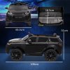 AIYAPLAY Land Rover Discovery Sport Licensed Kids Electric Car, 12V Ride on Car with Remote Control, LED Lights, Music, Horn, for Ages 3-6 Years, Black