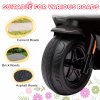 AIYAPLAY 6V Kids Electric Motorbike, Ride on Motorbike with Headlight, Music, Forward Reverse, Training Wheels, for Ages 18-36 Months, Black
