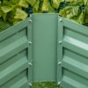 Outsunny Set of 2 291L Raised Garden Bed, Elevated Planter Box with Galvanised Steel Frame for Growing Flowers, Herbs, 100 x 100 x 30 cm, Green