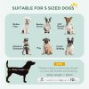 PawHut Dog Crate, Folding Metal Dog Cage with Two Doors, Tray, Soft Cushion, for Small Dogs, 76 x 53 x 60 cm, Black