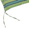 Outsunny Set of 2 Outdoor Garden Patio 2-3 Seater Bench Swing Chair Cushion Seat Pad Mat Replacement 120L x 50W x 5T cm - Green Stripes