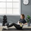SPORTNOW Kettlebell, 4kg Kettle Bells with Handle for Home Gym Weight Lifting and Strength Training, Yellow and Grey