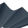 Outsunny Retractable Pergola Roof, Sun Shade Cover, UV30+ Protected Replacement Canopy Fabric for 2.85 x 2m Pergola, Dark Grey