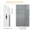 PawHut Retractable Stair Gate for Dogs, Pet Mesh Safety Gate Extends up to 115cm for Doorways Indoor- Grey