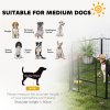 PawHut Dog Pen 6 Panels Puppy Pen Heavy Duty Pet Playpen for Indoor Outdoor for Dogs, Rabbits, Ducks 80cm High