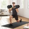 HOMCOM 25KG Adjustable Weights Dumbbells Set, Dumbbell Hand Weights for Home Office Gym Body Fitness Lifting Training, Black