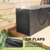 Outsunny 720 L Outdoor Garden Cushion Storage Bag, Heavy Duty 600D Oxford Fabric Waterproof Garden Furniture Cushion Storage Bag with 2-Way Zip for Tent, Christmas Tree, 175 x 55 x 75 cm, Black