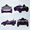AIYAPLAY 12V Lamborghini Autentica Licensed Kids Electric Car with Butterfly Doors, Ride on Car with Remote Control, 4 Suspension Wheels, Soft Start, LED Lights, Music, Horn, Purple