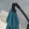 Outsunny 3(m) Cantilever Parasol with Cross Base, Banana Parasol with Crank Handle, Tilt and 8 Ribs, Round Hanging Patio Umbrella for Outdoor Pool, Garden, Balcony, Blue