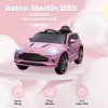 AIYAPLAY Aston Martin DBX Licensed 12V Kids Ride on Car, Kids Electric Car with Remote Control, 4 Suspension Wheels, LED Lights, Music, Horn, Slow Start, for Ages 3-6 Years, Pink