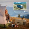 Outsunny 16L Car Refrigerator,  Portable Compressor Camping Fridge Freezer with 12/24V DC and 100-240V AC for Car, RV and Camping Use, Down to -20°C, Khaki