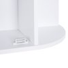 HOMCOM Wall Mounted Bathroom Cabinet with Mirror Single Door Storage Organizer 2-tier Inner Shelves White