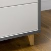 HOMCOM 2 Door Wardrobe with 2 Drawers, Storage Cupboard with Clothes Hanging Rail, Shelves and Anti-tipping Design, Modern Bedroom Furniture, White