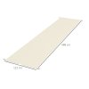 Outsunny 2 PCS Pergola Canopy Replacement, 4.9 x 1.2m UV Protection Pergola Cover, Easy to Install, for 3 x 3(m) Pergola, Cream White